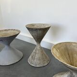 3 planters design Anton Bee assisted by Guhl edition Eternit 1958