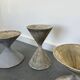 3 planters design Anton Bee assisted by Guhl edition Eternit 1958