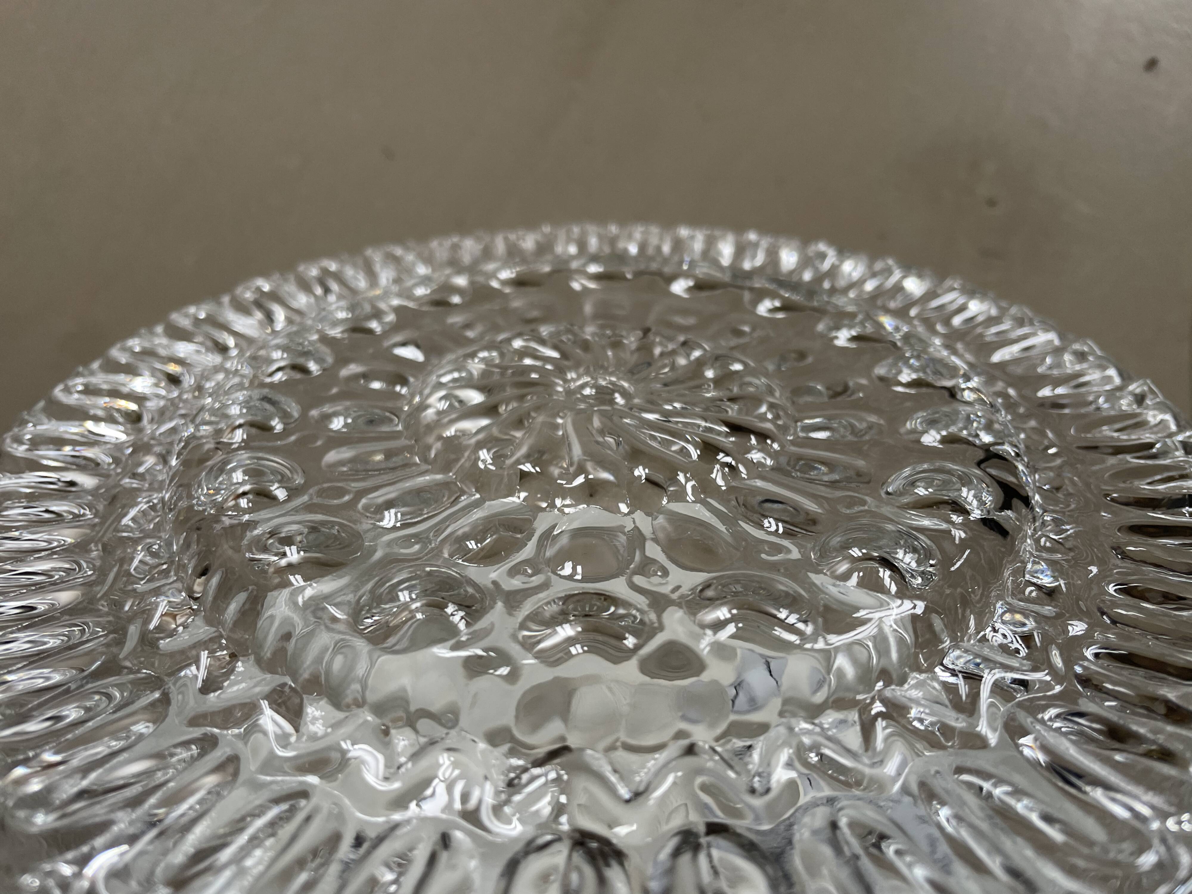 Plafonnier en verre vintage