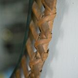 Large bamboo mirror, Italy, 1960s