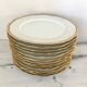 Set 12 plates and 3 dishes porcelain of Sologne