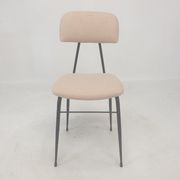 Set of 4 Italian Metal Dining Chairs, 1960's