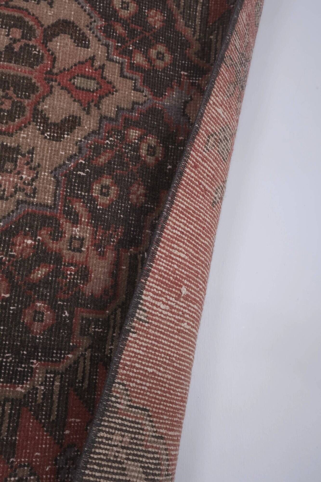 Vintage Turkish hallway rug 101x404 cm
