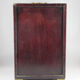 Very large Chinese wooden jewelry box adorned with jade plates