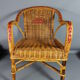 Fauteuil enfant rotin & osier vintage 70s