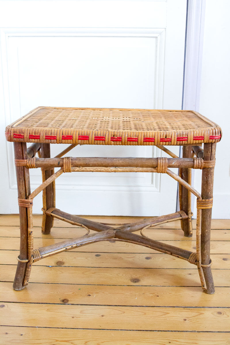 Rattan coffee table