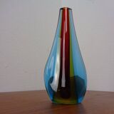 Murano Glass Teardrop Vase by Flavio Poli, 1960s