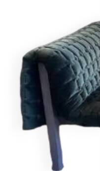 Luxury black sofa, the Ruché, Inga Sempé for Ligne Roset