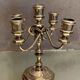 Regency-style 4-spoke metal chandelier with silver patina