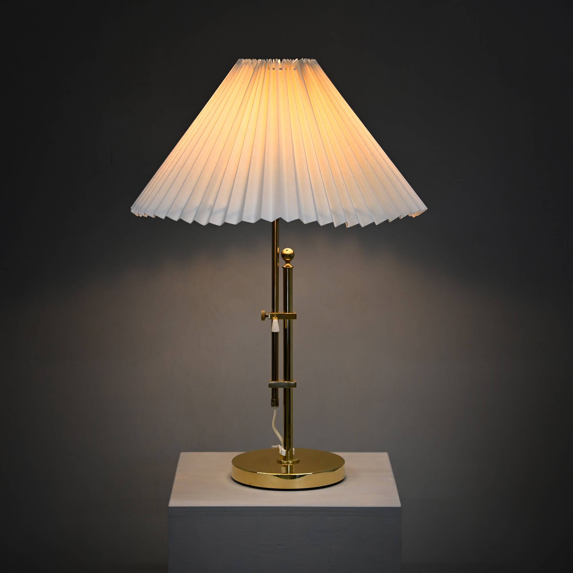 Brass Table Lamp B-131 adjustable in height by Bergboms, Sweden 1960s
