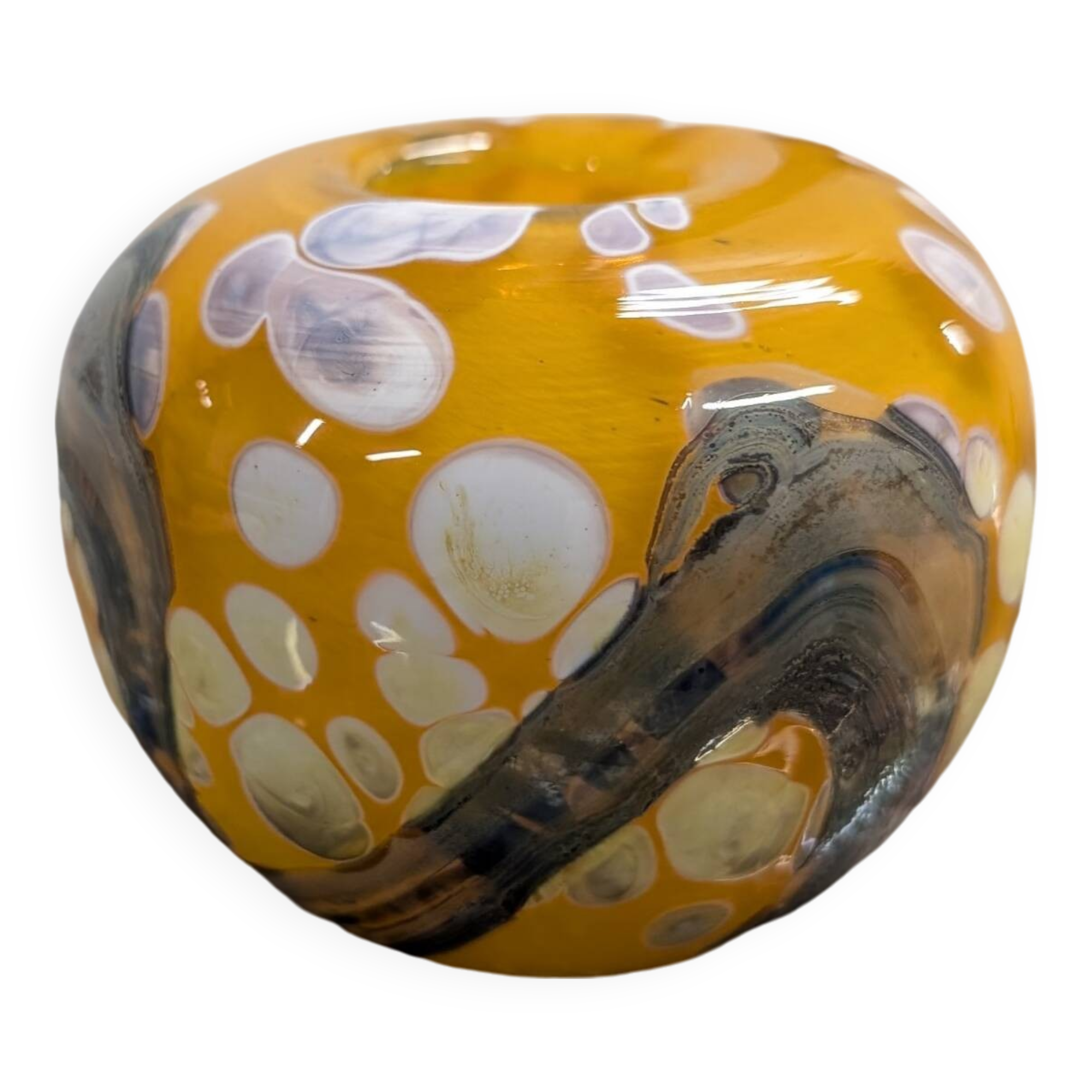 Glass paste ball vase