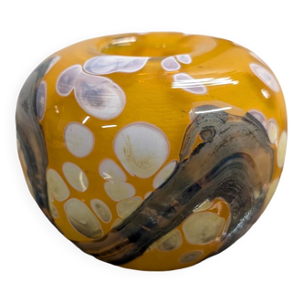 Vase boule en pâte de verre