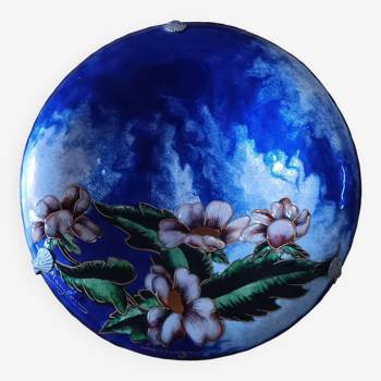 Round enamel frame Marylou Fauvet