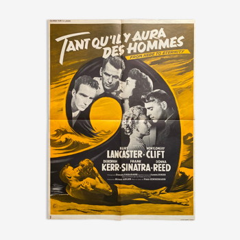 Affiche cinéma "Tant qu'il y aura des hommes" Burt Lancaster 60x80cm 1960