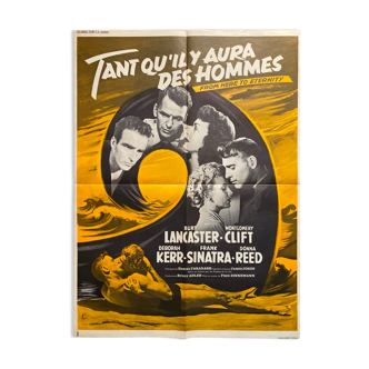 Affiche cinéma "Tant qu'il y aura des hommes" Burt Lancaster 60x80cm 1960