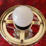 Pair of Michelotti glass lamps