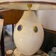 Ceramic lamp with jewelry decorations