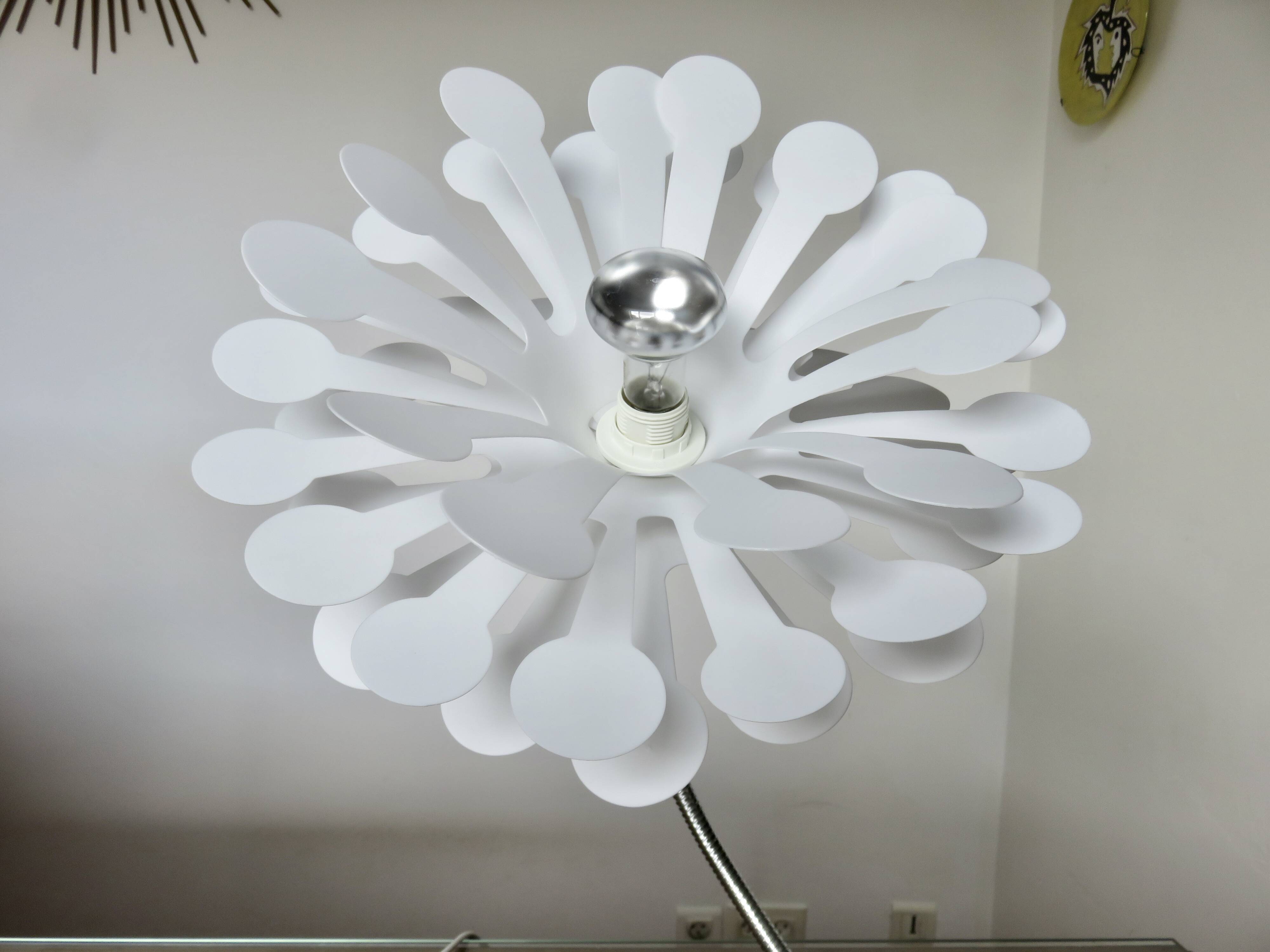 "flower" lamp space age, rockabilly, vintage, 80s-90s