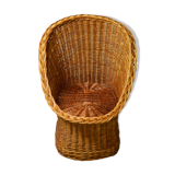 Vintage rattan armchair from the 60s/70s design