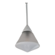Conical opal glass ceiling lamp by Phillips, Netherlands 1920s