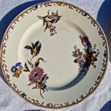 Clairefontaine earthenware plate and fruit bowl set, Saxe model