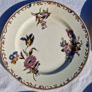 Clairefontaine earthenware plate and fruit bowl set, Saxe model