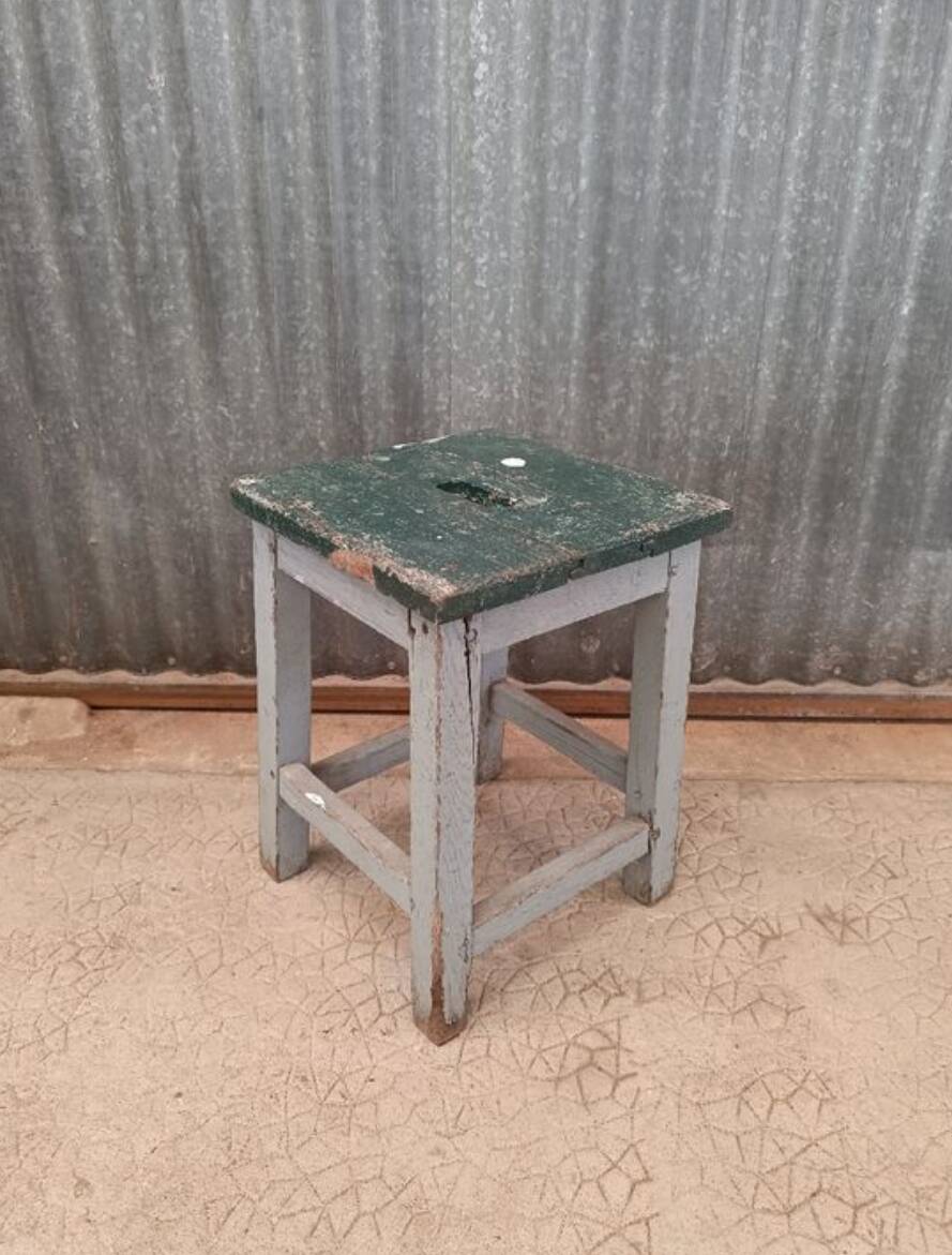 Tabouret de ferme - Tabouret atelier vintage
