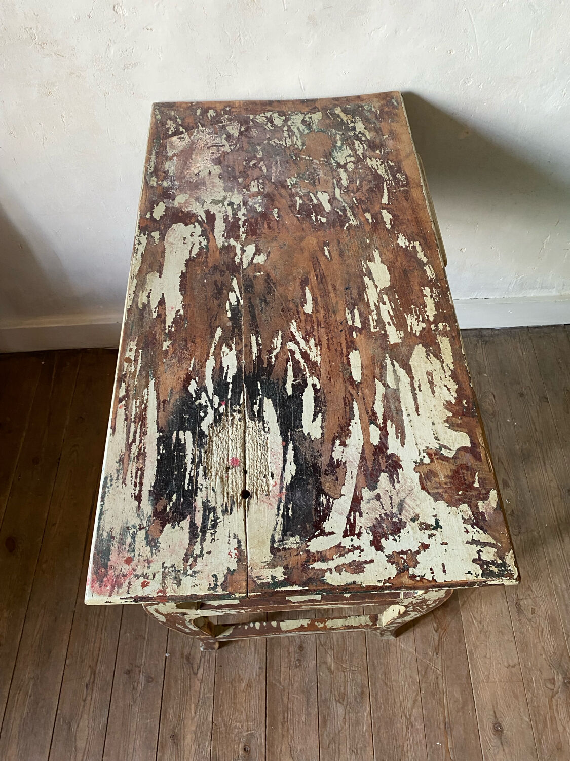 Antique patinated desk