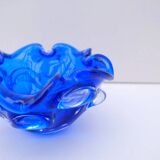 Murano glass trinket tray, blown glass, Italy 1960