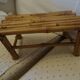 Tabouret bas en bambou