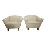 Pair scandinavian armchairs