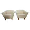 Pair scandinavian armchairs