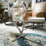 Orange coffee table smoked glass