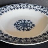 Pair of plates, one soup and one flat, Badonviller, Oriental decoration, early 10th century