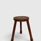 Tabouret tripode en bois massif  Années 50/60