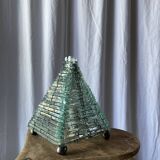 Brutalist glass lamp from the 1970s.