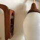 Pair of Scandinavian boomerang pendant lamps 1960
