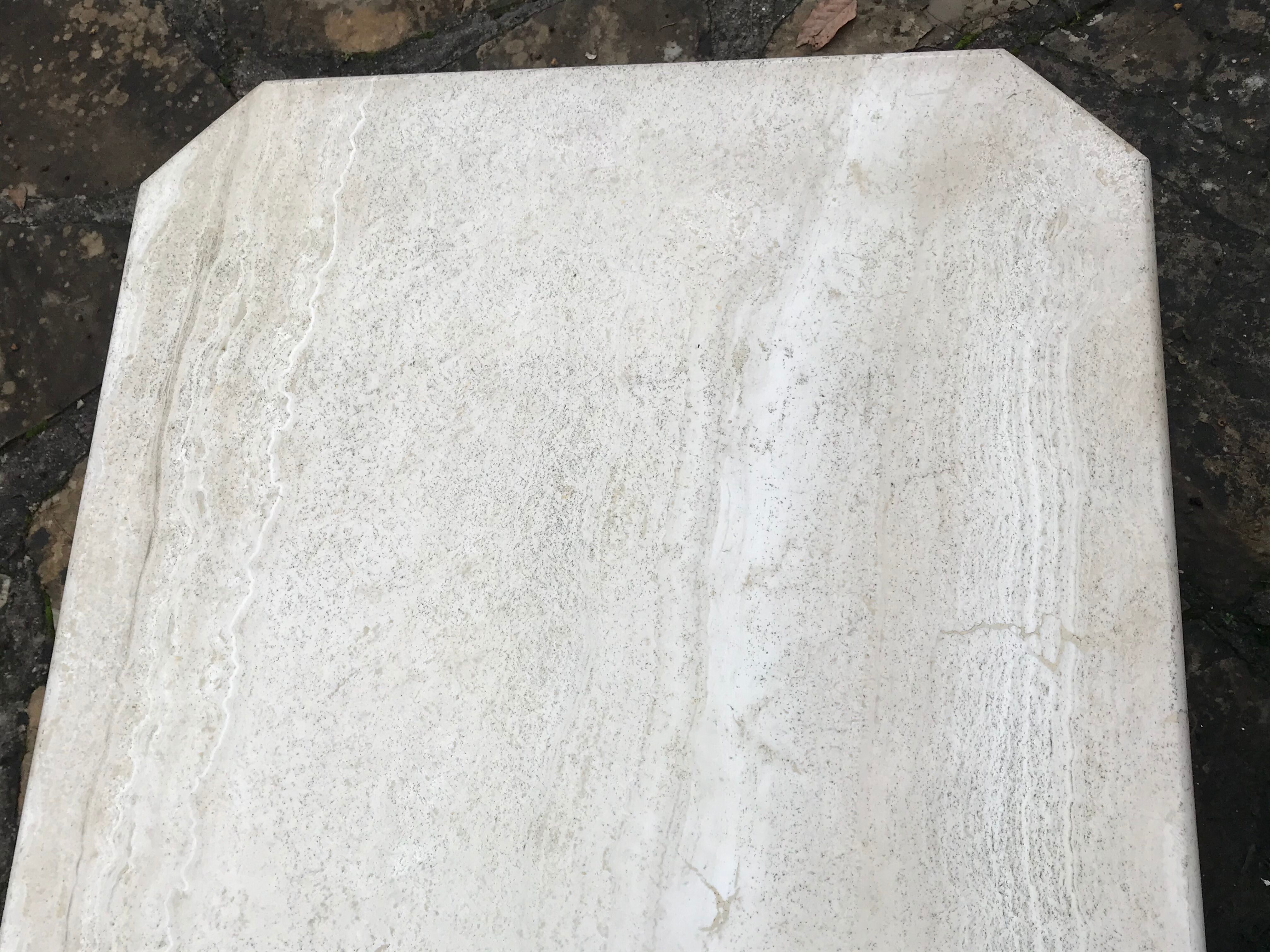 Vintage travertine coffee table