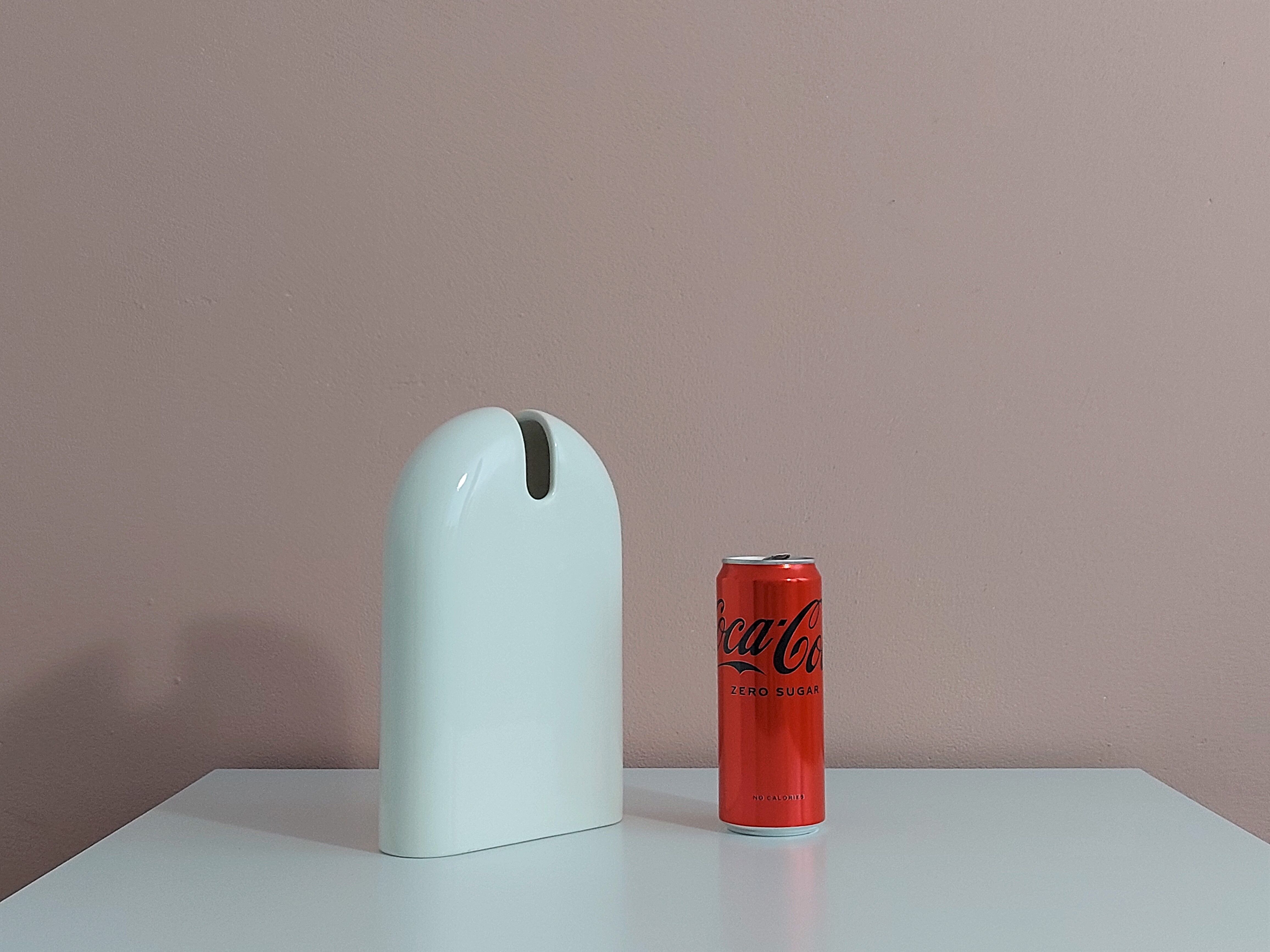 Postmodern Ceramic Vase by Pino Spagnolo for Sicart, 1980's