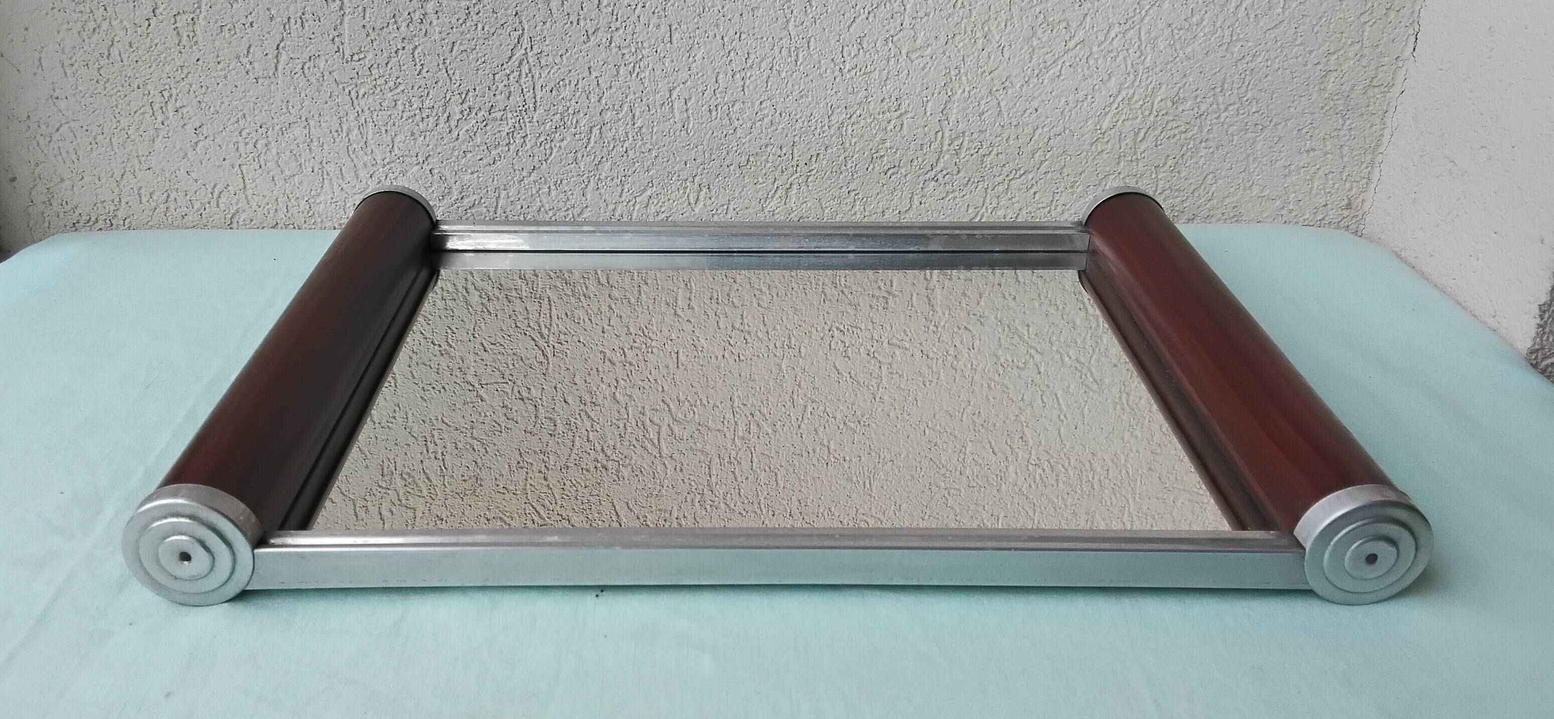 Plateau miroir rectangulaire