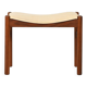 Norwegian teak footstool, 1950s–60s