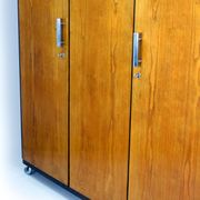 Vintage Bauhaus Chromed Tubular Steel Wardrobe by Hynek Gottwald, 1930s