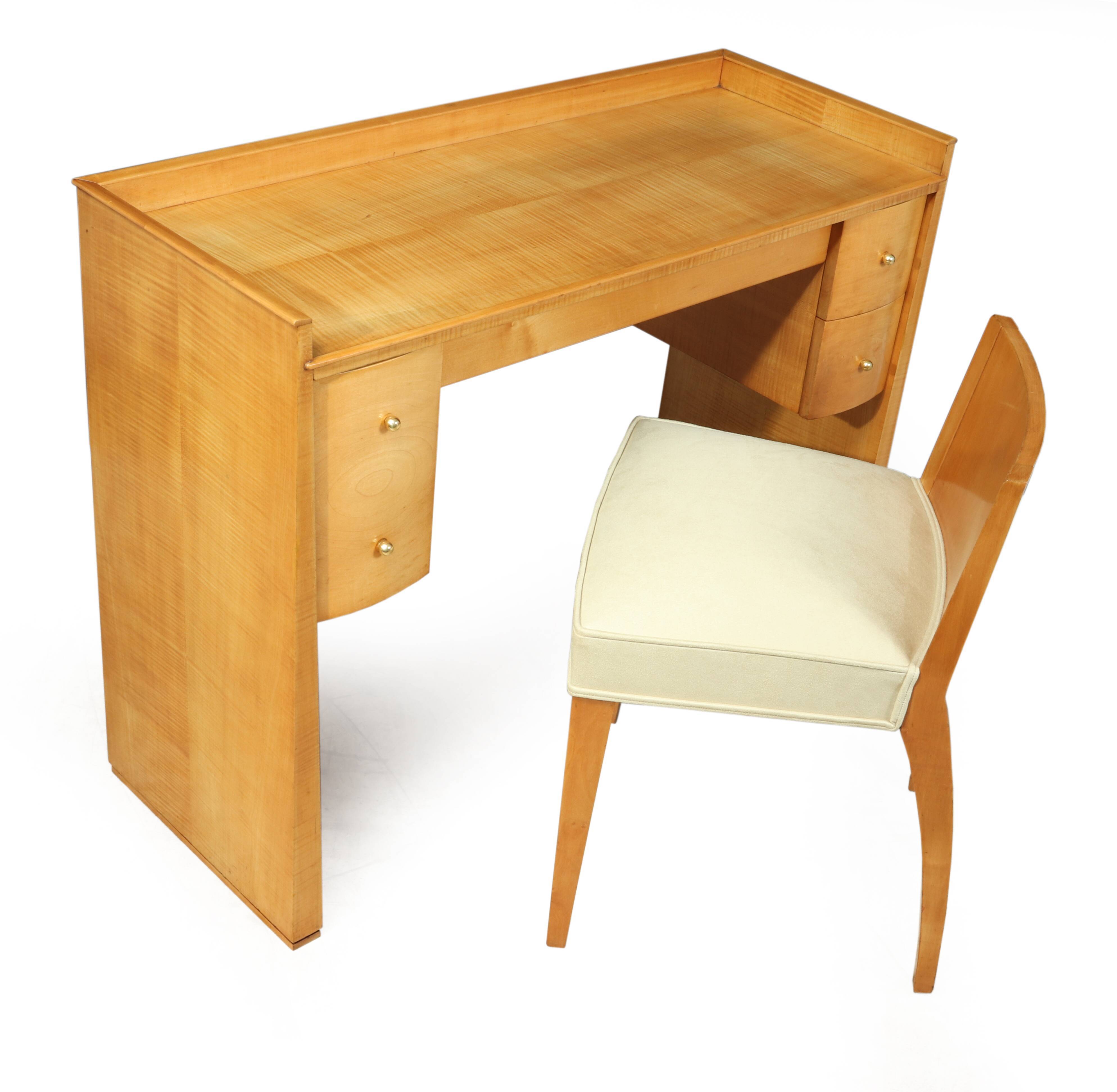 Coiffeuse et chaise Art Déco
