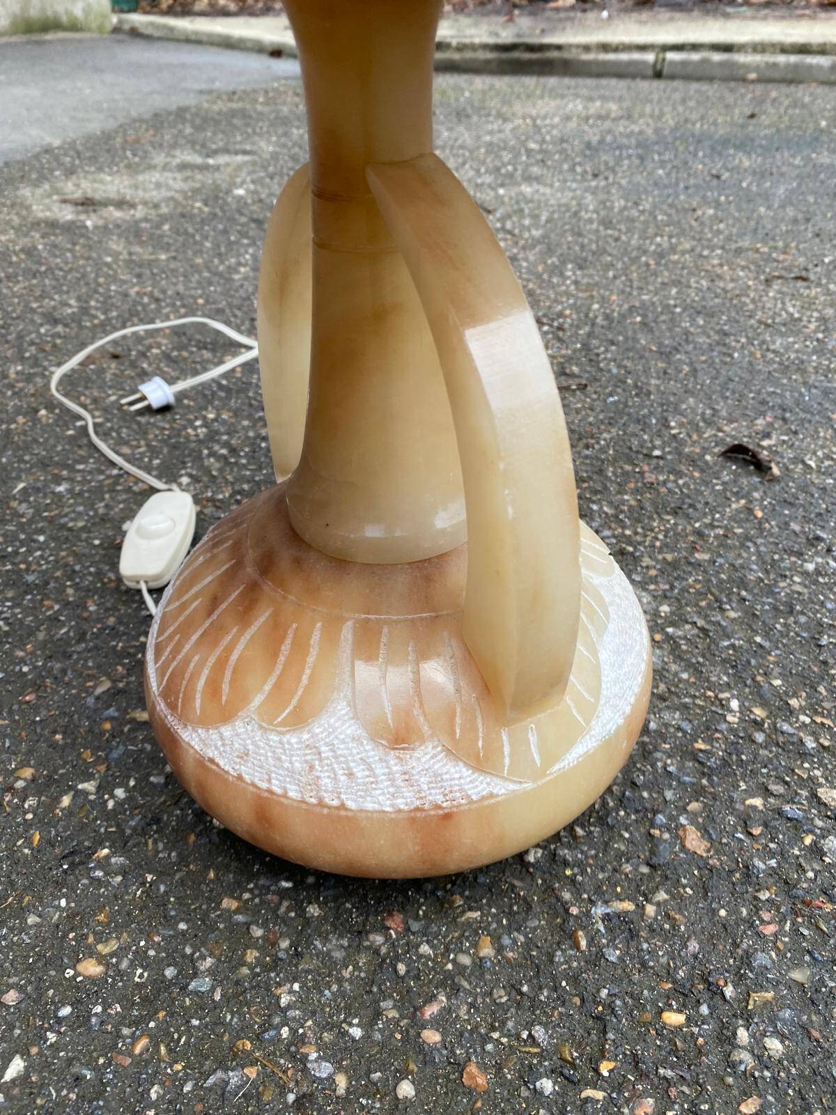 Spanish lamp in alabaster 1980