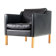 Danish vintage retro armchair in 1960s Stouby leather