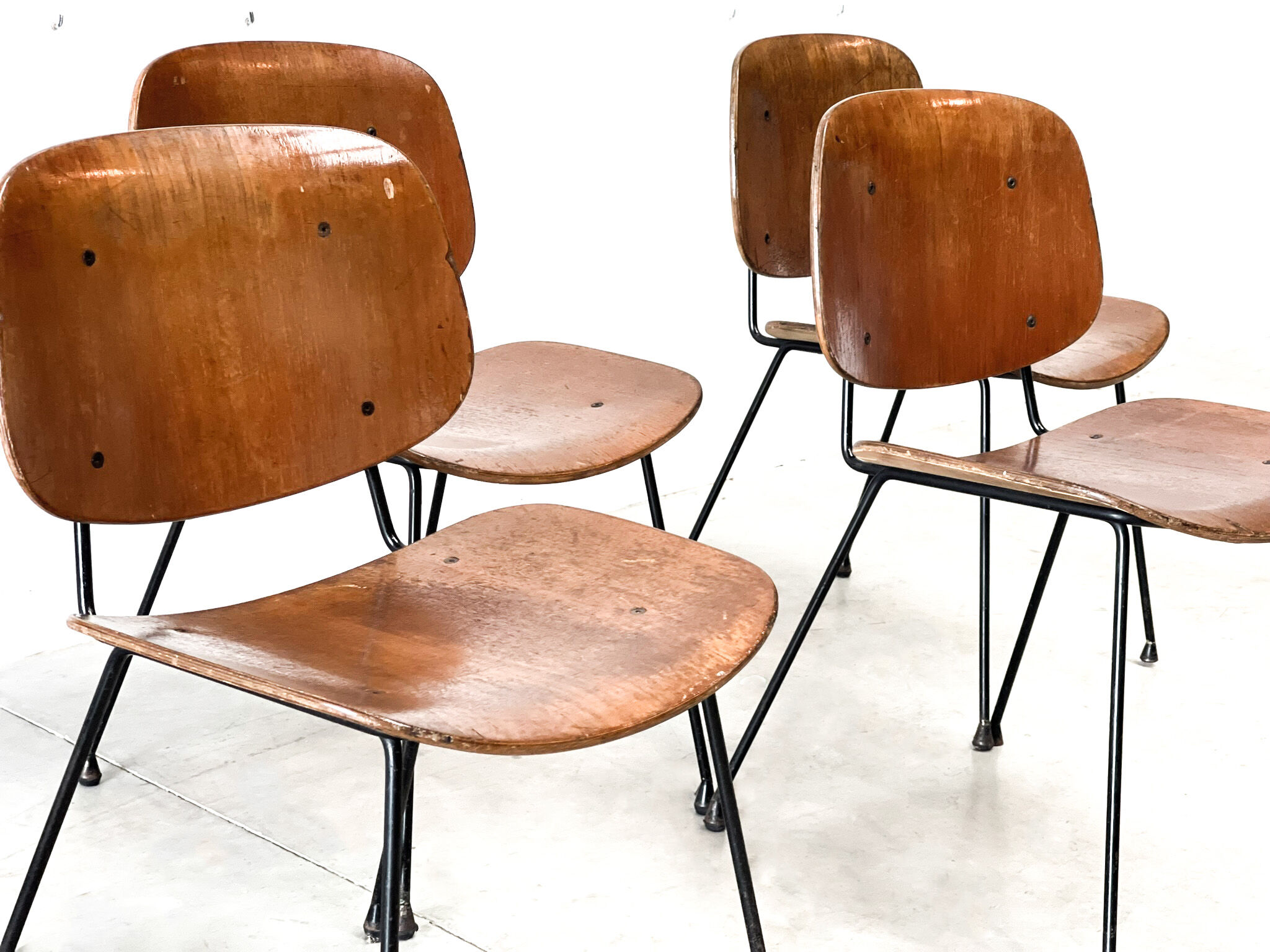 Mid century italian dining chairs 1960s