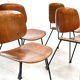 Mid century italian dining chairs 1960s