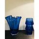 Blue Art Glass Vases By Jiri Brabec For Sklo Union Rosice   1970 S