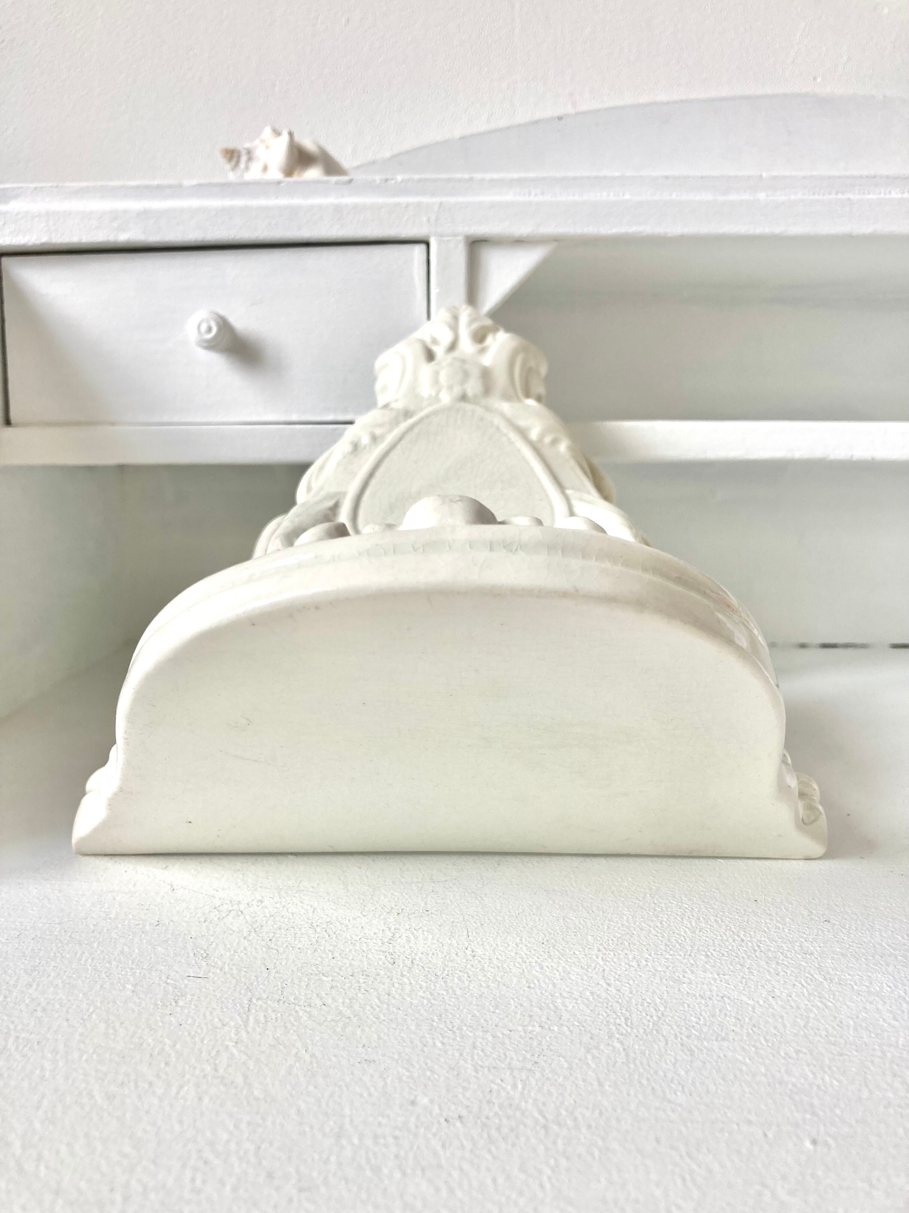 Wall console ceramic shelf