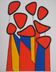 Alexander Calder: Composition in Blue, Red and Yellow - Original Lithograph